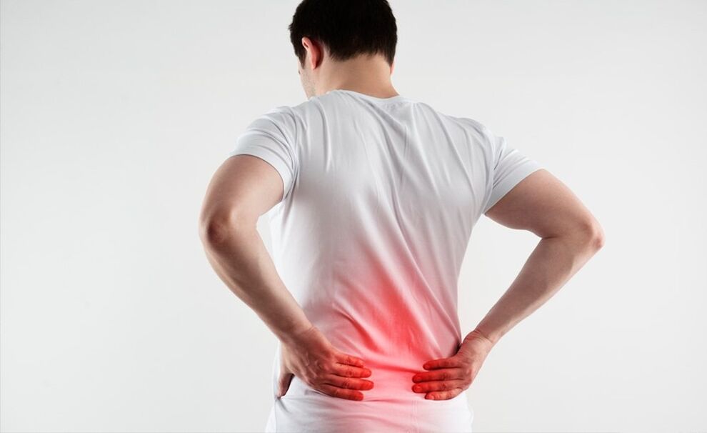 Sakit belakang bawah akibat osteochondrosis